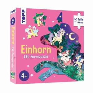 Colin, Emmanuelle. Einhorn XXL-Formpuzzle - Bodenpuzzle mit 50 Teilen. frechverlag GmbH, 2026.