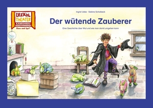 Scholbeck, Sabine / Ingrid Uebe. Der wütende Zauberer / Kamishibai Bildkarten - 10 Bildkarten für das Erzähltheater. Hase und Igel Verlag GmbH, 2021.