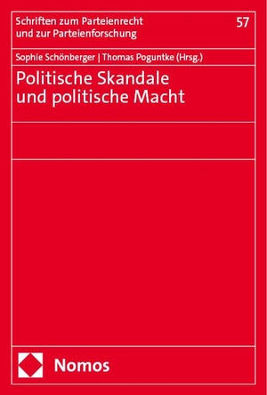 Schönberger, Sophie / Thomas Poguntke (Hrsg.). Politische Skandale und politische Macht. Nomos Verlags GmbH, 2024.