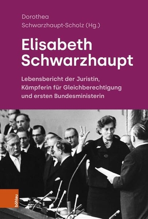 Schwarzhaupt-Scholz, Dorothea (Hrsg.). Elisabeth Schwarzhaupt - Lebensbericht der Juristin, Kämpferin für Gleichberechtigung und ersten Bundesministerin. Mit unveröffentlichten Quellen von Elisabeth Schwarzhaupt. Böhlau-Verlag GmbH, 2026.