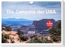 Die Canyons der USA (Wandkalender 2024 DIN A4 quer), CALVENDO Monatskalender