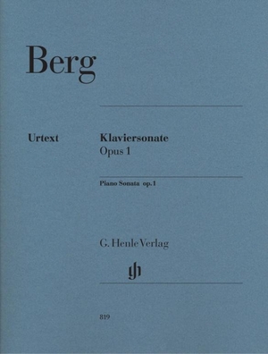 Berg, Alban. Berg, Alban - Klaviersonate op. 1 - Instrumentation: Piano solo. Henle, G. Verlag, 2006.