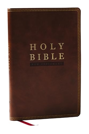 Nelson, Thomas. NKJV Super Giant Print New Testament, Brown Leathersoft, Red Letter, Comfort Print (Thumb Indexed). Thomas Nelson Publishers, 2026.