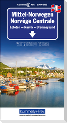 Mittel-Norwegen Nr. 04 Regionalkarte Norwegen 1:400 000