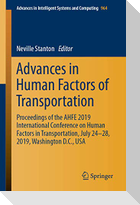 Advances in Human Factors of Transportation