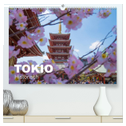 Tokio Kalender mit historischen Tempeln und Schreinen (hochwertiger Premium Wandkalender 2024 DIN A2 quer), Kunstdruck in Hochglanz