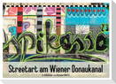 Streetart am Wiener Donaukanal (Tischkalender 2025 DIN A5 quer), CALVENDO Monatskalender