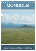 Mongolei - Mensch, Natur und Religion im Einklang (Tischkalender 2024 DIN A5 hoch), CALVENDO Monatskalender