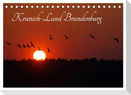 Kranich-Land Brandenburg (Tischkalender 2025 DIN A5 quer), CALVENDO Monatskalender