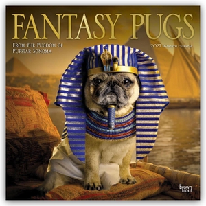 Publishers, Browntrout. Fantasy Pugs - Fantasy Möpse 2027 - 16-Monatskalender - Original BrownTrout-Kalender [Mehrsprachig] [Kalender]. Browntrout Verlags GmbH, 2026.