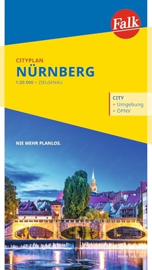 Falk Cityplan Nürnberg 1:20.000. Mairdumont, 2023.