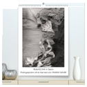 BlütenScans in Sepia, Photographien ohne Kamera von Tamara Wahby (hochwertiger Premium Wandkalender 2025 DIN A2 hoch), Kunstdruck in Hochglanz