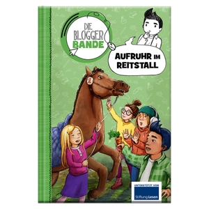 Scheller, Anne. Die Bloggerbande: Aufruhr im Reitstall - Detektiv Comic-Roman für Kinder ab 7. Lingen, Helmut Verlag, 2020.