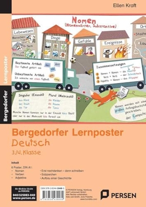 Kraft, Ellen. Lernposter Deutsch 3./4.Klasse - 6 Poster für den Klassenraum. Persen Verlag i.d. AAP, 2015.