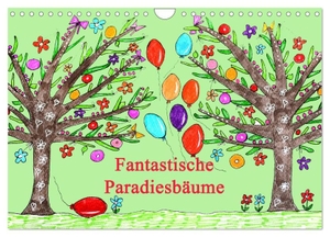 Sarnade, Sarnade. Fantastiche Paradiesbäume (Wandkalender 2024 DIN A4 quer), CALVENDO Monatskalender - Zwölf Bäume, bunt und heiter vor weißem Hintergrund. Handgemalte Träume für Herz und Seele. Calvendo, 2023.