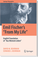 Emil Fischer¿s ¿¿From My Life¿¿