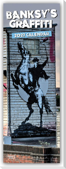 Banksy's Graffiti 2027 - Slimline-Kalender