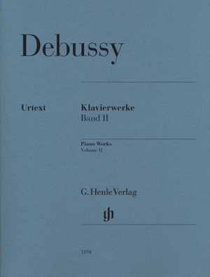 Debussy, Claude. Das Klavierwerk 2. Henle, G. Verlag, 2011.