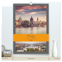 Prag - Die goldene Stadt an der Moldau (hochwertiger Premium Wandkalender 2025 DIN A2 hoch), Kunstdruck in Hochglanz