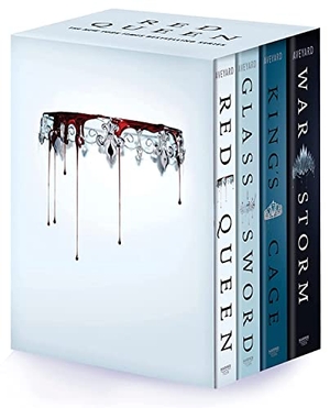 Aveyard, Victoria. Red Queen 4-Book Paperback Box Set - Red Queen, Glass Sword, King's Cage, War Strom. HarperCollins, 2022.