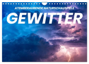 Gewitter - atemberaubende Naturschauspiele (Wandkalender 2024 DIN A4 quer), CALVENDO Monatskalender