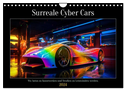 Surreale Cyber Cars (Wandkalender 2024 DIN A4 quer), CALVENDO Monatskalender