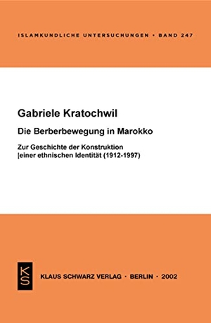 Kratochwil, Gabriele. Die Berberbewegung in Marokko - Zur Geschichte der Konstruktion einer ethnischen Identität (1912-1997). Klaus Schwarz Verlag, 2003.