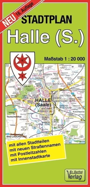 Stadtplan Halle (Saale) 1 : 20 000. Barthel Dr., 2020.