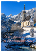 Vier Jahreszeiten im Berchtesgadener Land (Wandkalender 2024 DIN A3 hoch), CALVENDO Monatskalender