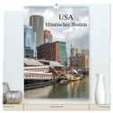 USA - Historisches Boston (hochwertiger Premium Wandkalender 2024 DIN A2 hoch), Kunstdruck in Hochglanz