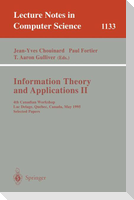 Information Theory and Applications II
