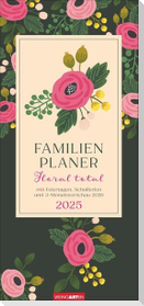 Floral total Familienplaner 2025
