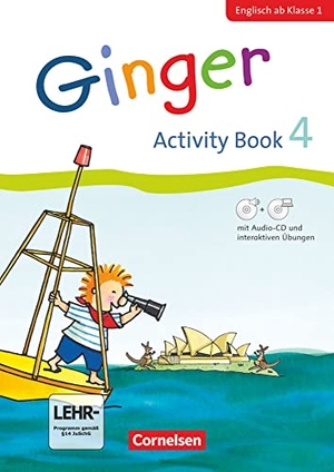Caspari-Grote, Kerstin / Grandt, Ina et al. Ginger - Early Start Edition - Activity Book 4. Englisch ab Klasse 1. Mit interaktiven Übungen online - Mit CD-ROM, Audio-CD, Minibildkarten und Faltbox. Cornelsen Verlag GmbH, 2020.