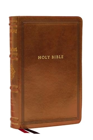Thomas Nelson. NKJV Large Print Reference Bible, Brown Leathersoft, Red Letter, Comfort Print (Sovereign Collection) - Holy Bible, New King James Version. Thomas Nelson Publishers, 2025.