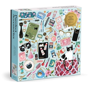 Carvalho, Christine de. Purrfect Accessories 500 Piece Foil Puzzle. Abrams & Chronicle Books, 2025.