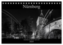 Nürnberg - Ansichten in schwarz und weiß (Tischkalender 2024 DIN A5 quer), CALVENDO Monatskalender