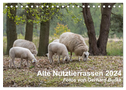 Alte Nutztierrassen 2024 (Tischkalender 2024 DIN A5 quer), CALVENDO Monatskalender