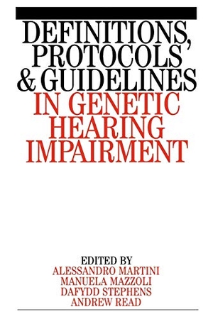 Martini. Definitions, Protocols and Guidelines. John Wiley & Sons, 2001.