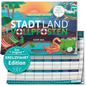 Görz, Denis / Ricardo Barreto. DENKRIESEN - STADT LAND VOLLPFOSTEN® - KREUZFAHRT EDITION - "Schiff ahoi!" - A4 - Schiff ahoi!. D&R DENKRIESEN GmbH, 2024.