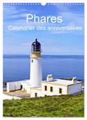 Phares - Calendrier des anniversaires (Calendrier mural 2024 DIN A3 horizontal), CALVENDO calendrier mensuel