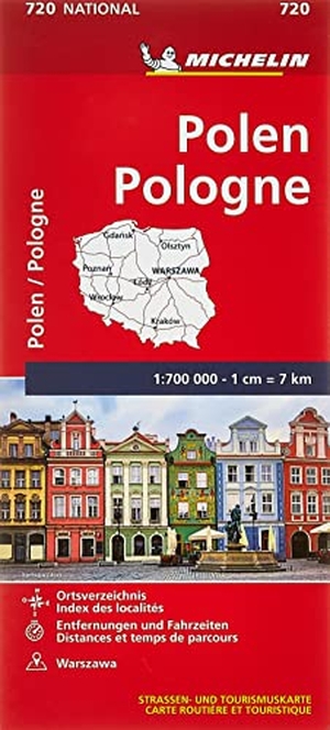 Michelin (Hrsg.). Michelin Polen - Straßen- und Tourismuskarte 1:700.000. Michelin Editions, 2017.