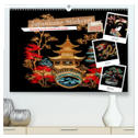 Japanische Stickerei - Hommage an die Ästhetik des Landes (hochwertiger Premium Wandkalender 2025 DIN A2 quer), Kunstdruck in Hochglanz