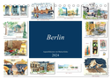 Berlin-Skizzen (Tischkalender 2024 DIN A5 quer), CALVENDO Monatskalender