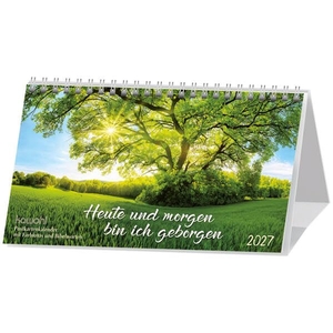 Heute und morgen bin ich geborgen 2027 - Postkarten-Kalender mit Stimmungsfotos und Bibelworten. Kawohl Verlag GmbH, 2026.