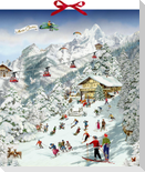 Wand-Adventskalender - Fröhliche Skifreizeit in den Bergen