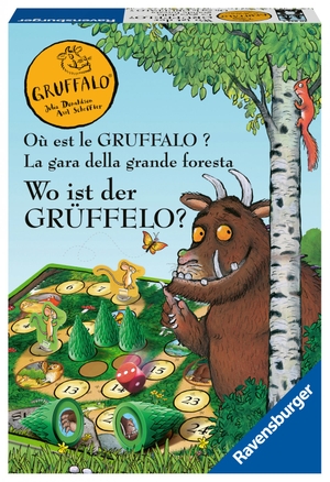 Ravensburger Kinderspiele - 20833 - Wo ist der Grüffelo?  - Brettspiel für 2-4 Grüffelo-Fans ab 4 Jahren. Ravensburger Spieleverlag, 2021.