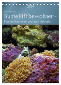 Bunte Riffbewohner - Fische, Anemonen und noch viel mehr (Tischkalender 2024 DIN A5 hoch), CALVENDO Monatskalender
