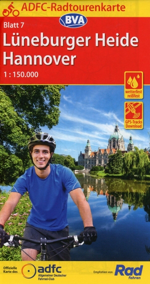 Allgemeiner Deutscher Fahrrad-Club e.V. / BVA BikeMedia GmbH (Hrsg.). ADFC-Radtourenkarte 7 Lüneburger Heide /Hannover 1:150.000, reiß- und wetterfest, E-Bike geeignet, GPS-Tracks Download. BVA Bielefelder Verlag, 2021.