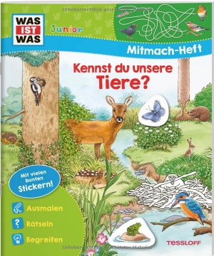 Marti, Tatjana. WAS IST WAS Junior Mitmach-Heft Kennst du unsere Tiere?. Tessloff Verlag, 2024.