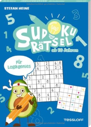 Heine, Stefan. Sudokurätsel für Logikgenies - 48 kniffllige Rätsel für Kids ab 10 Jahren, mit Lösungen. Tessloff Verlag, 2026.